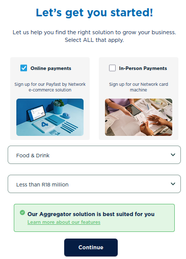 Payfast registration